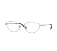 VOGUE EYEWEAR VO4355 323 Woman Optical frames Metal Silver Transparent Butterfly Normal