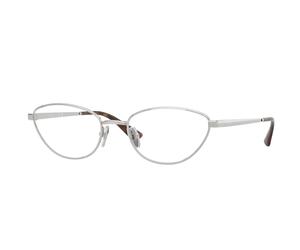 VOGUE EYEWEAR VO4355 323 Woman Optical frames Metal Silver Transparent Butterfly Normal