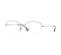VOGUE EYEWEAR VO4357D 323 Woman Optical frames Metal Silver Transparent Geometric Normal