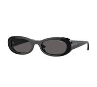VOGUE EYEWEAR VO5582S W44/87 Woman Sunglasses Acetate Black Grey Round Normal