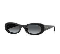 VOGUE EYEWEAR VO5582S W44/T3 Woman Sunglasses Acetate Black Grey Round Polarized Nuanced