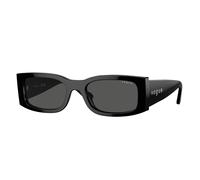 VOGUE EYEWEAR Woman VO5584S W44/87 Sunglasses Acetate Black Grey Squared Normal