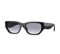 VOGUE EYEWEAR VO5586S W44/79 Woman Sunglasses Acetate Black Blue Squared Normal Shaded