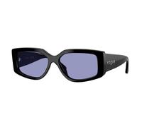 VOGUE EYEWEAR VO5642SU W44/76 Woman Sunglasses Acetate Black Violet Squared Normal