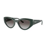 Vogue Eyewear Woman Sunglass VO5566S - Frame color: Full Dark Green, Lens color: Grey Gradient Black