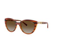 Vogue Eyewear Woman Sunglass VO5634SB - Frame color: Striped Dark Havana, Lens color: Grey Gradient Brown Polarized