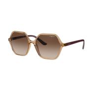 VOGUE EYEWEAR Woman VO5361S 282613 Sunglasses Injected Brown Brown Squared Normal Shaded