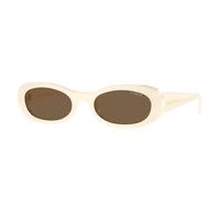 VOGUE EYEWEAR Woman VO5582S 316773 Sunglasses Acetate White Brown Round Normal