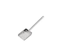 Vogue Flat Handled Chip Scoop - Stainless Steel, Perforated for Drainage Speed Scoop Shovel J611