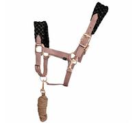 Vogue Fleece Horse Headcollar with Matching Rope (Pink, Full)