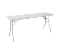 Vogue Folding Work Table St/St - 1220x610x780mm 48x24x31" | Collapses quickly for easy transport or space-saving storage in professional kitchens and mobile catering setups.