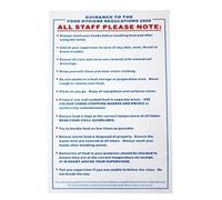 Vogue 8780 Food Safety Act 1995 Guidance Sign Notice Plaque Poster Commercial 330X200mm, green|blue|brown