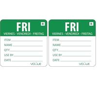 Vogue Friday Day of the Week Label Friday - Green. (Pack of 2)