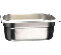 Vogue Gastronorm Pan 1/4 K819 - Stainless Steel, 100mm Deep, 2.5L, Bain Marie Compatible
