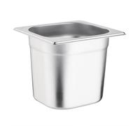 Vogue Gastronorm Pan 1/6, Stainless Steel Tray, Depth: 150 mm, Capacity: 2.2 ...