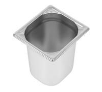 Vogue Gastronorm Pan - Silver 304 Stainless Steel - Heavy Duty - 1/6 GN - 200 mm