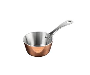 Vogue GG761 Copper Mini Sauté Pan | Prepares delicate sauces, melts butter and poaches single eggs quickly; optimized for busy commercial kitchen services.