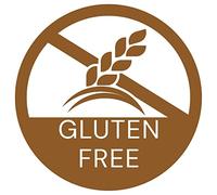 Hygiplas Food Allergy labels Gluten Free (Roll of 1000), Brown & White, Easy Removal Labels Leave No Residue, Size: 25.4 mm/1 inch Diameter, GJ060