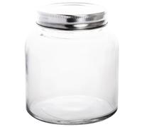 Vogue Glass Jar with St/St Lid - 84(dia)x100(h)mm 330ml 12oz (Box 6)