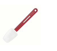 Vogue Heat Resistant Spatula Spoon for Cooking 255mm/10 inch, Red, Spoonula, Heat Resistant to 260°C, Stain Resistant, Non-Stick Cookware Compatible, Dishwasher Safe | L029, Brown