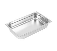 Vogue Heavy Duty Stainless Steel 1/1 Gastronorm Pan Freezer Safe Sturdy - 100mm