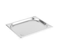 Vogue Heavy Duty Stainless Steel 1/2 Gastronorm Tray 20mm - Silver Hot and Cold Trays for Displaying Food in Kitchen, Bars, Restaurants DM973