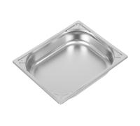 Vogue Heavy Duty Stainless Steel 1/2 Gastronorm Tray 65mm - DW438