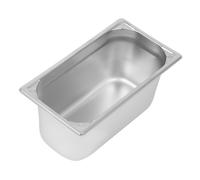Vogue Heavy Duty Stainless Steel 1/3 Gastronorm Pan Freezer Safe Sturdy - 150mm