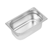Vogue Heavy Duty Stainless Steel 1/4 Gastronorm Tray 100mm - DW447