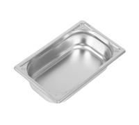 Vogue Heavy Duty Stainless Steel 1/4 Gastronorm Tray 65mm - DW446