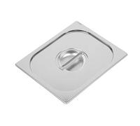 Vogue Heavy Duty Stainless Steel Lid for 1/2 Gastronorm Tray, Silver, GN 1/2 Half Size Gastronorm Pan Lid, Compatible with Vogue Heavy Duty 1/2 GN Trays, Dishwasher Safe, DW456