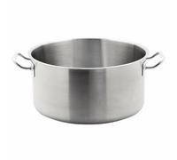 Vogue T088 Large Stainless Steel Stew Pot Pan 18.5 Litre / 360mm Saucepan | All Hob Compatible | Fits Lid T147