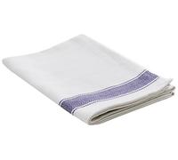 Vogue Heavy Thick and Absorbent Blue Tea Towel Cloth | White and Blue | Polycotton | Size: 762(W) x 508(D)mm / 30 x 20 inch | E918