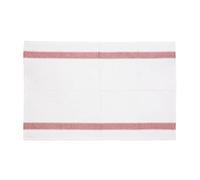 Vogue Heavy Thick and Absorbent Red Tea Towel Cloth, White and Red, Polycotton, Size: 762(W) x 508(D)mm / 30 x 20 inch, Machine Washable | E915