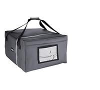 Vogue Hot Food Thermal Insulated Pizza Takeaway Delivery Bag | Grey | 495 x 495 x 320mm | Carries 5 x 18 inch or 6 x 16 inch Pizza Boxes | FR224