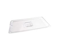 Vogue Clear Polycarbonate Notched Lid - GN 1/1