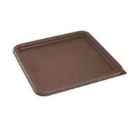 Vogue Hygiplas Square Brown Lid to fit, 10-15-20 Ltr