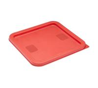 Vogue Hygiplas Square Red Lid to fit, 5.5-7 Ltr | Fits Hygiplas range to create an airtight seal, keeping ingredients fresh and reducing waste in busy catering kitchens.