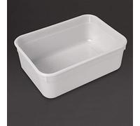 Vogue Ice Cream Plastic Container 2Ltr (15 Pack) - Freezer Storage Tubs for Gelato, Microwave and Dishwasher Safe CS828