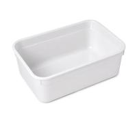 Vogue Ice Cream Plastic Container 2Ltr (15 Pack) - Freezer Storage Tubs for Gelato, Microwave and Dishwasher Safe CS828