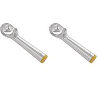 Vogue Ice Cream Scoop 3 oz, Yellow Cap, Aluminium, 12 Scoop Portions per Litre, Colour Coded Scoop, GJ540 (Pack of 2)
