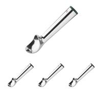 Vogue Ice Cream Scoop with Green Cap 2.5 oz, Aluminium, 16 portions per Litre, Ice Cream Scooper, Conductive Liquid Handle, J089 (Pack of 4)