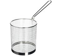 Vogue Stainless Steel Spaghetti Basket 5.9 inch/150mm Diameter, Pasta Wire Strainer Basket, Boil Basket, Quick Drain Design, Long Handle, Reheat Vegetables, Deep Fryer Basket | J719