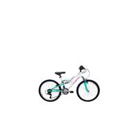 Basis Vogue Junior Girls Full Suspension Mountain Bike, 24In Wheel - White/Teal