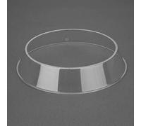 Vogue Polycarbonate Plate Ring, Clear, Size: 40(H) x 215(Ø)mm, Plate Cover Supplied Separately (K483), Stackable Plate Ring, Dishwasher & Freezer Safe, K481