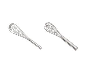 Vogue K548 Heavy Whisk 16In 405mm Kitchen Tool Milk Egg Beater Mixer Utensils & K546 Heavy Whisk, 30 cm Long, Stainless Steel, Plastic Sealed