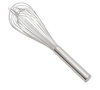 Vogue K552 Light Whisk, Stainless steel. Plastic sealed, 35 cm Long | Hygiene-sealed handle prevents food trap contamination, offering a robust commercial construction with 12 wire loops.
