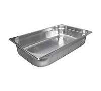 Vogue K841 Stainless Steel Perforated 1/1 Gastronorm Pan, 100 mm Height, 13.5 L Capacity