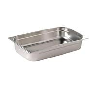 Vogue K903 Stainless Steel 1/1 Gastronorm Pan,Silver,Capacity 9 L,325(H) x 530(W) x 65(D)mm