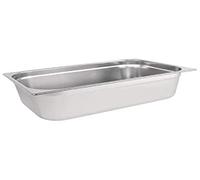 Vogue K924 Stainless Steel 1/1 Gastronorm Pan 20Ltr/150mm Deep Food Container, Silver